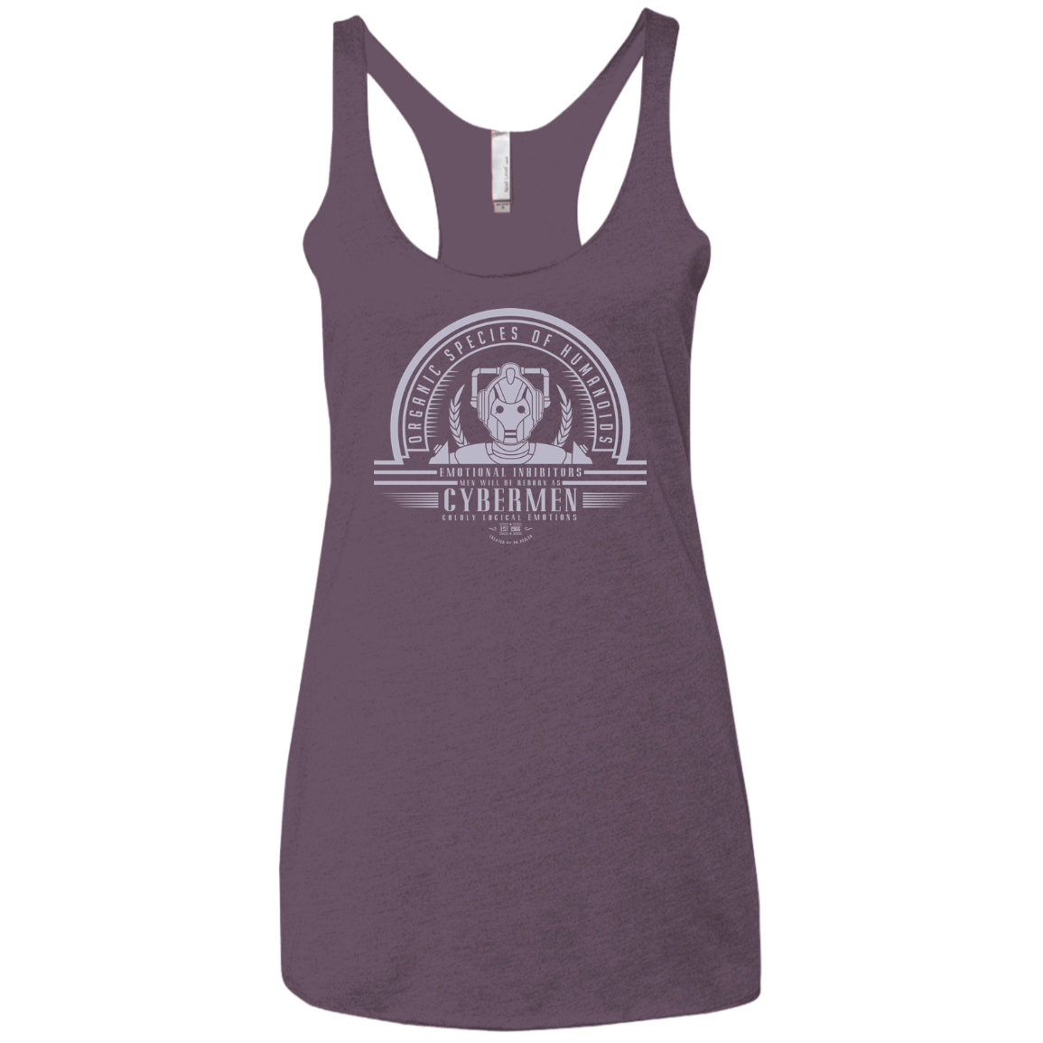 Who Villains Cybermen Women's Triblend Racerback Tank