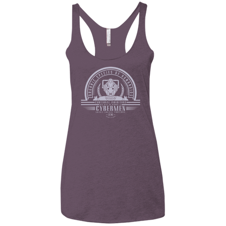 Who Villains Cybermen Women's Triblend Racerback Tank