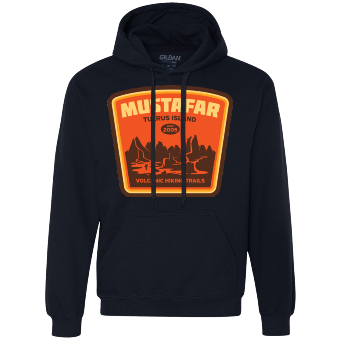 Volcanic Hiking Trails Premium Fleece Hoodie