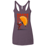 Tacos Women's Triblend Racerback Tank