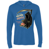 The Salmon Mousse Triblend Long Sleeve Hoodie Tee