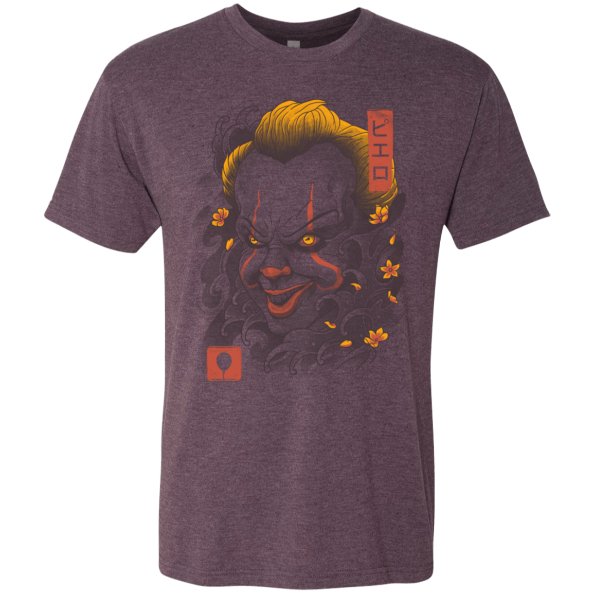 Oni Clown Mask Men's Triblend T-Shirt