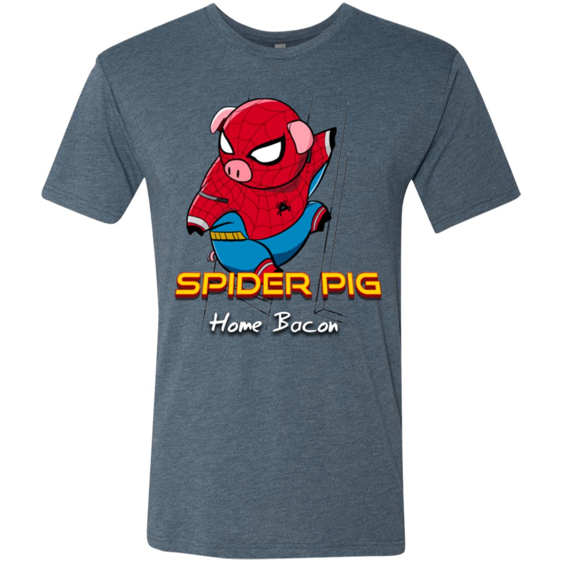 Spider Pig Build Line Men's Triblend T-Shirt