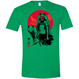 Wolf Girl sumi-e Men's Semi-Fitted Softstyle