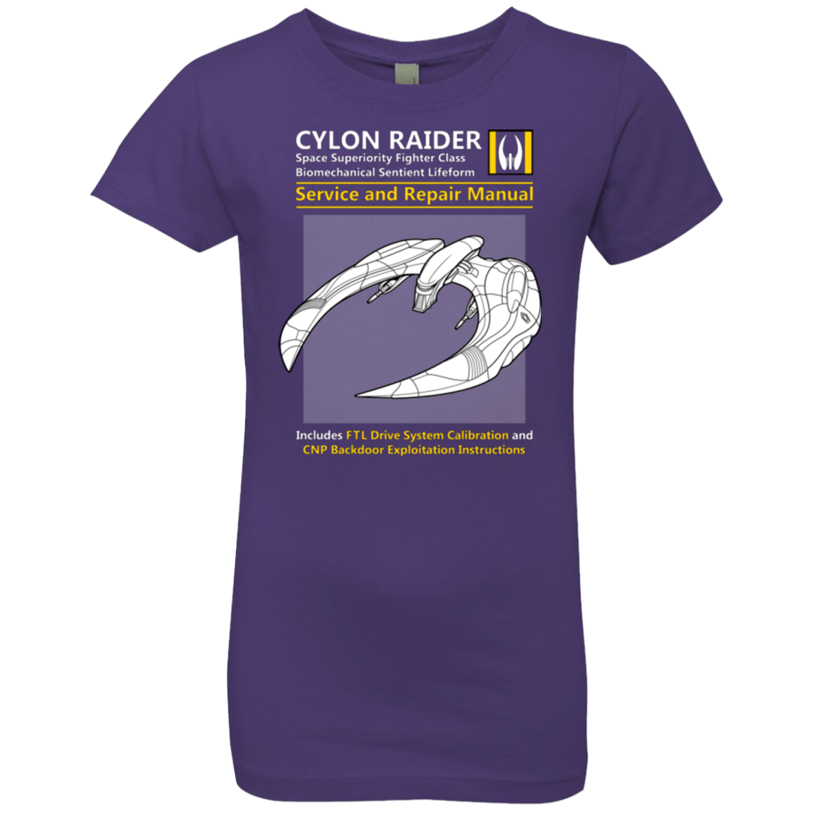 CYLON RAIDER SERVICE & REPAIR MANUAL Girls Premium T-Shirt