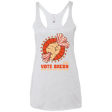Vote Bacon In 2018 Women's Triblend Racerback Tank