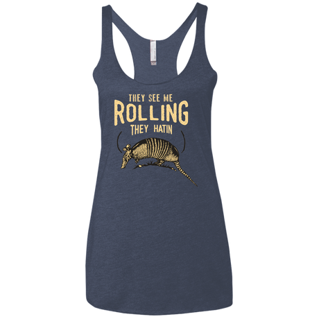 They See Me Rollin Women's Triblend Racerback Tank