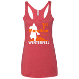 First marathon Women's Triblend Racerback Tank