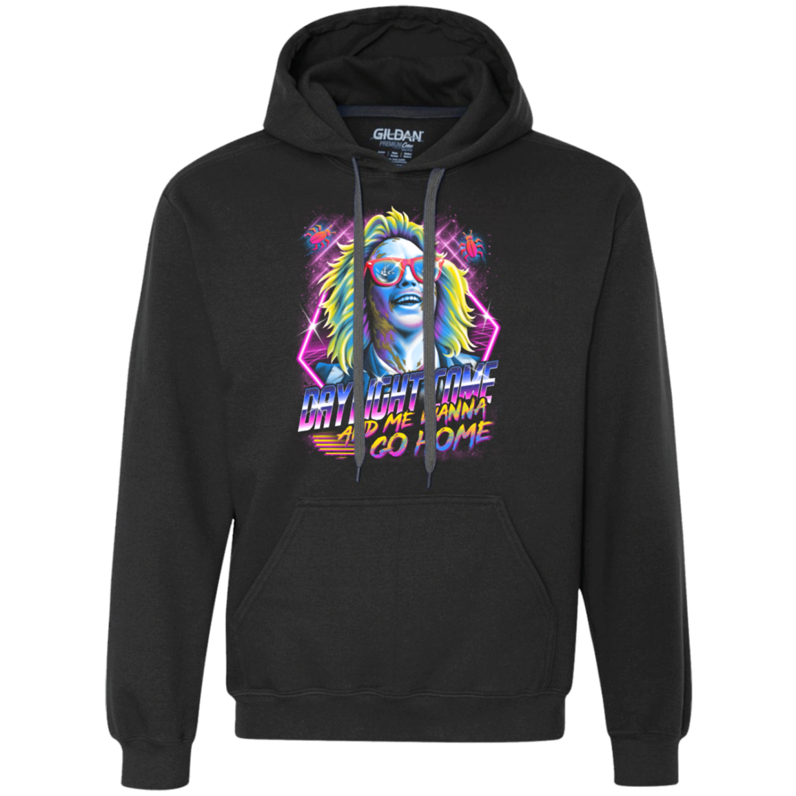 Beetlejuice 80s Nostalgia Premium Fleece Hoodie