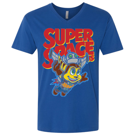 Super Space Bros Men's Premium V-Neck