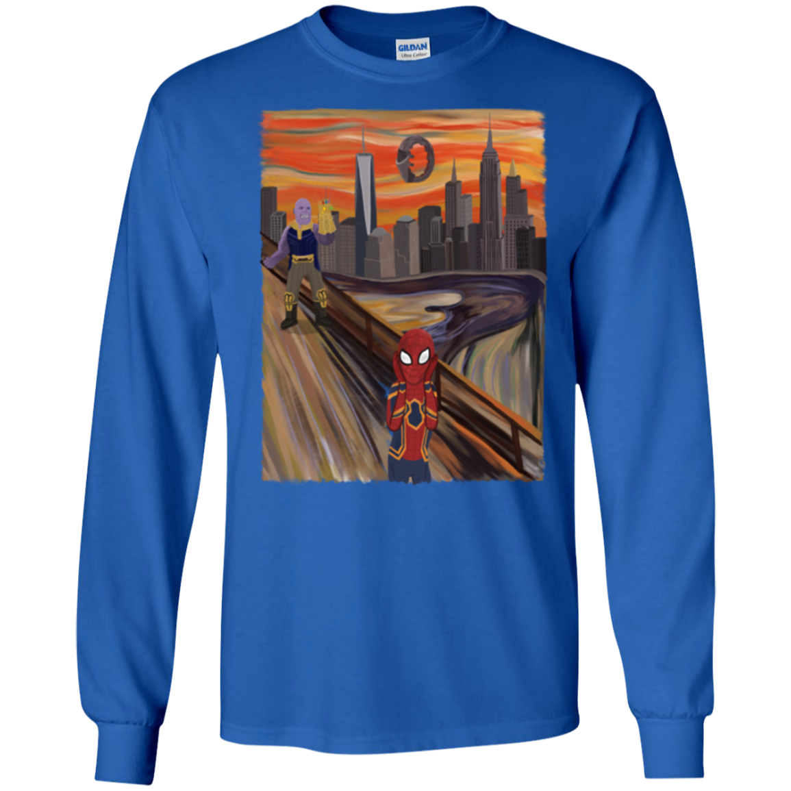 Spider Scream Men's Long Sleeve T-Shirt