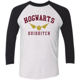 Hogwarts Quidditch Triblend 3/4 Sleeve