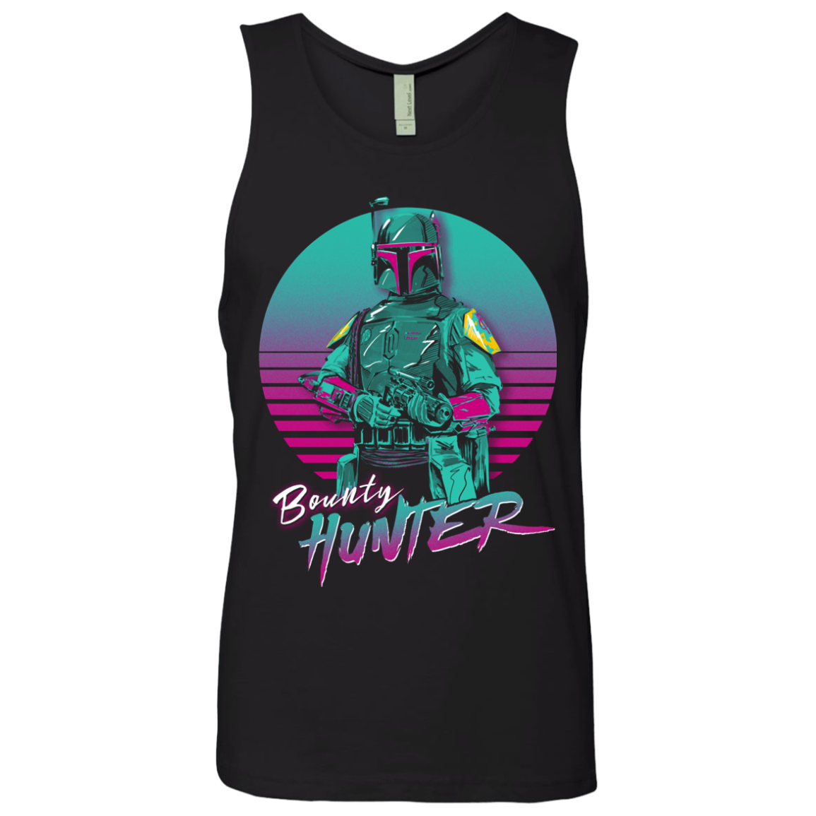 Retro Bounty Hunter Men's Premium Tank Top