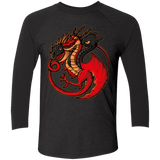 FIRE BLOOD AND TRAINING Triblend 3/4 Sleeve