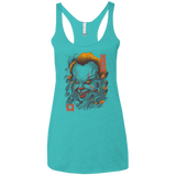 Oni Clown Mask Women's Triblend Racerback Tank