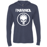 The Punisher Triblend Long Sleeve Hoodie Tee