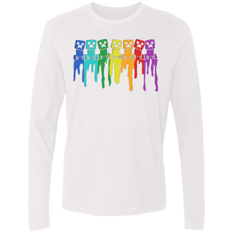 Rainbow Creeps Men's Premium Long Sleeve