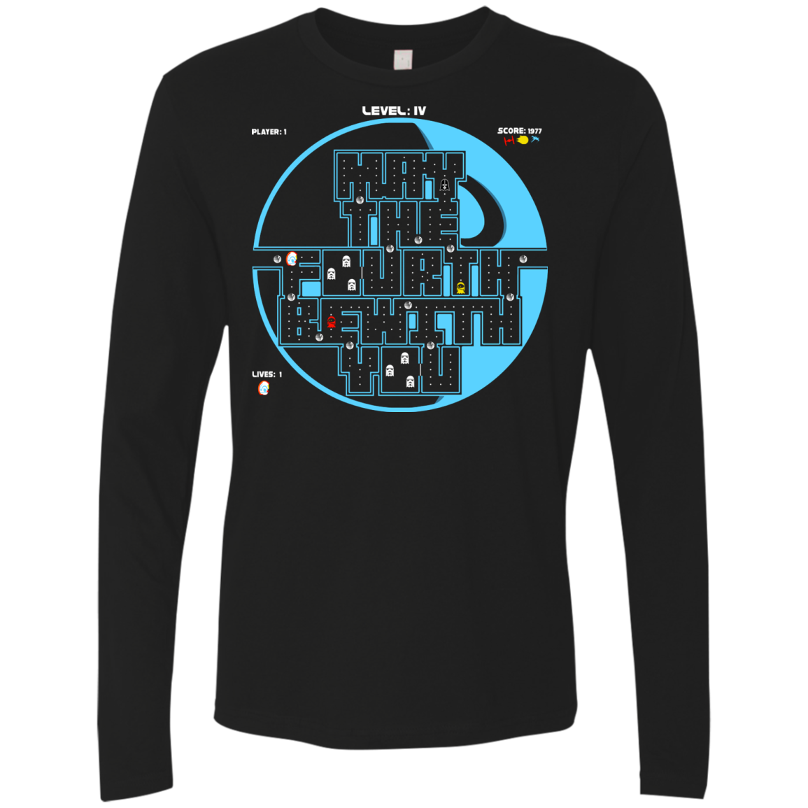 Pacman May The Fourth Men's Premium Long Sleeve