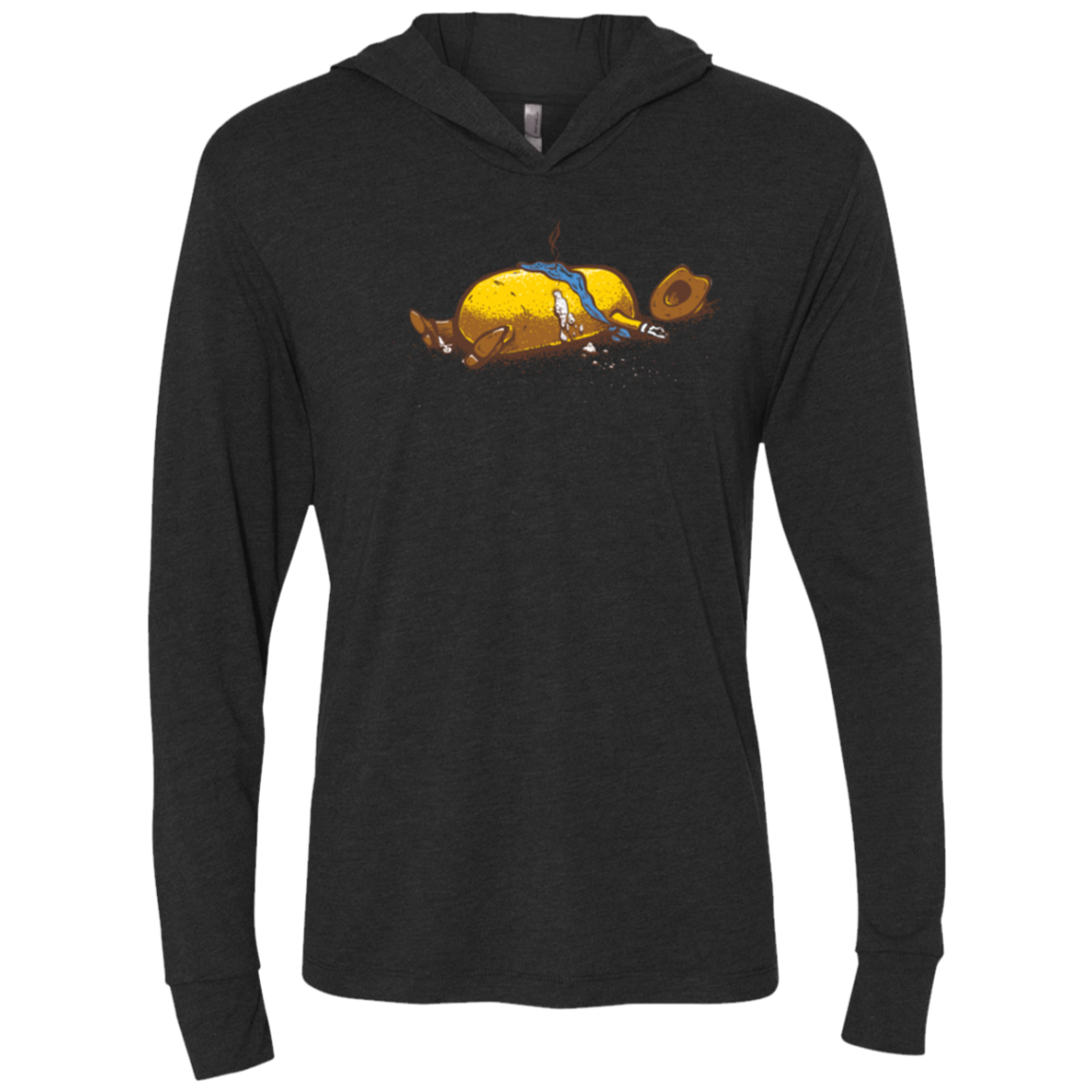 Fistfull Triblend Long Sleeve Hoodie Tee