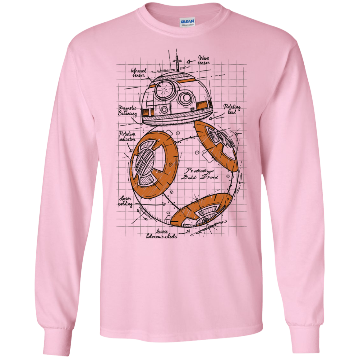 BB-8 Plan Men's Long Sleeve T-Shirt