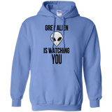 Grey Alien Pullover Hoodie