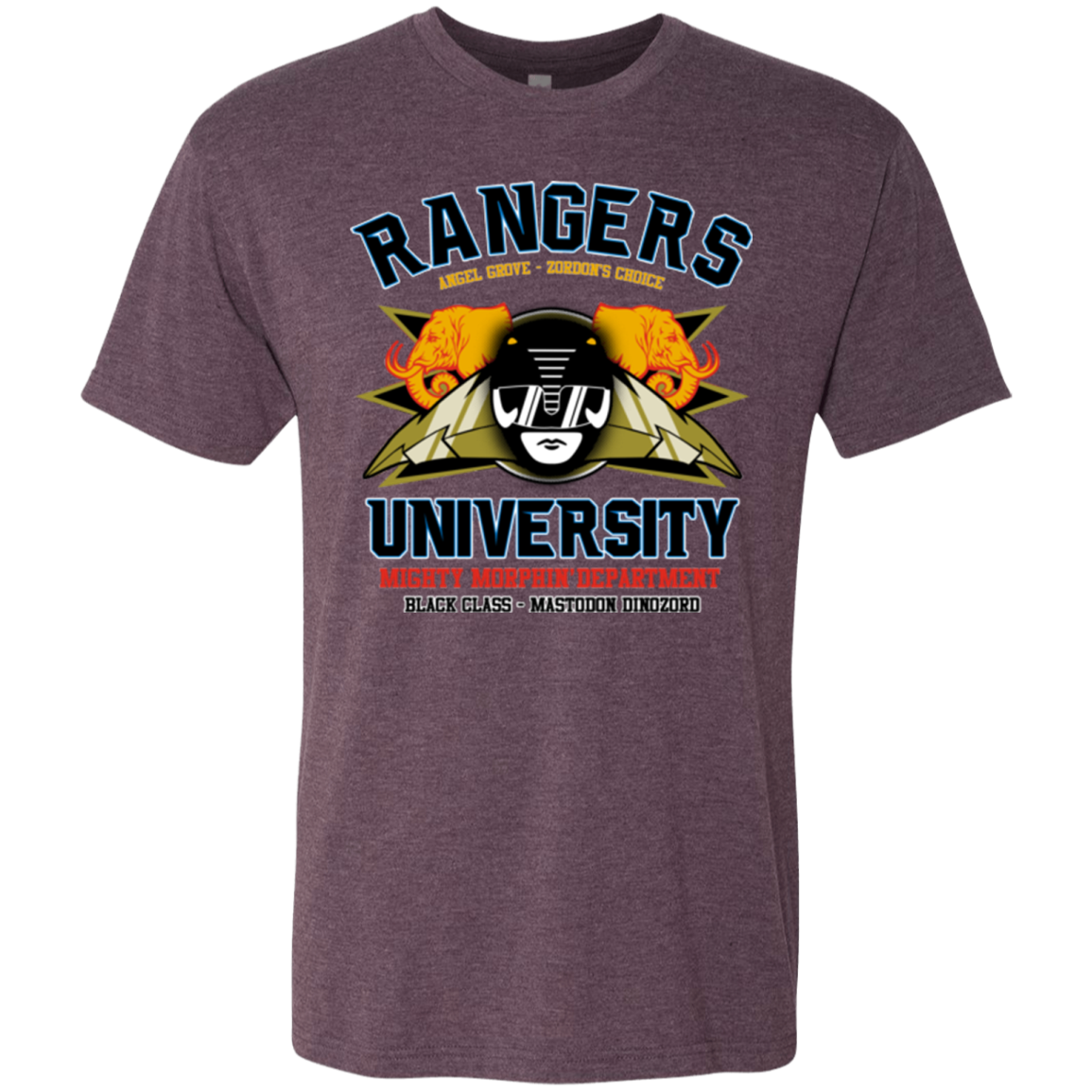 Rangers U Black Ranger Men's Triblend T-Shirt