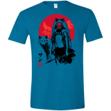 Wolf Girl sumi-e Men's Semi-Fitted Softstyle