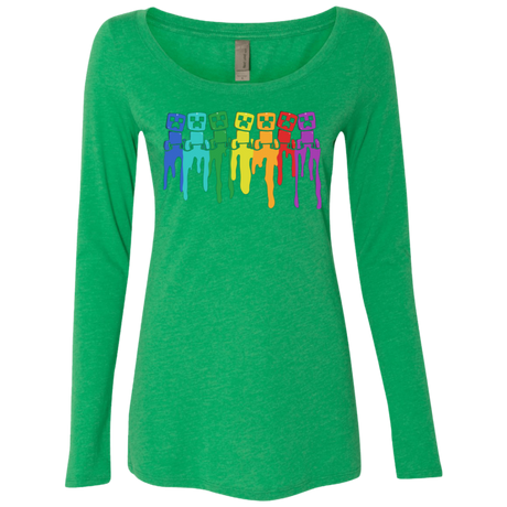Rainbow Creeps Women's Triblend Long Sleeve Shirt