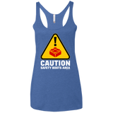Watch Your Step Women's Triblend Racerback Tank