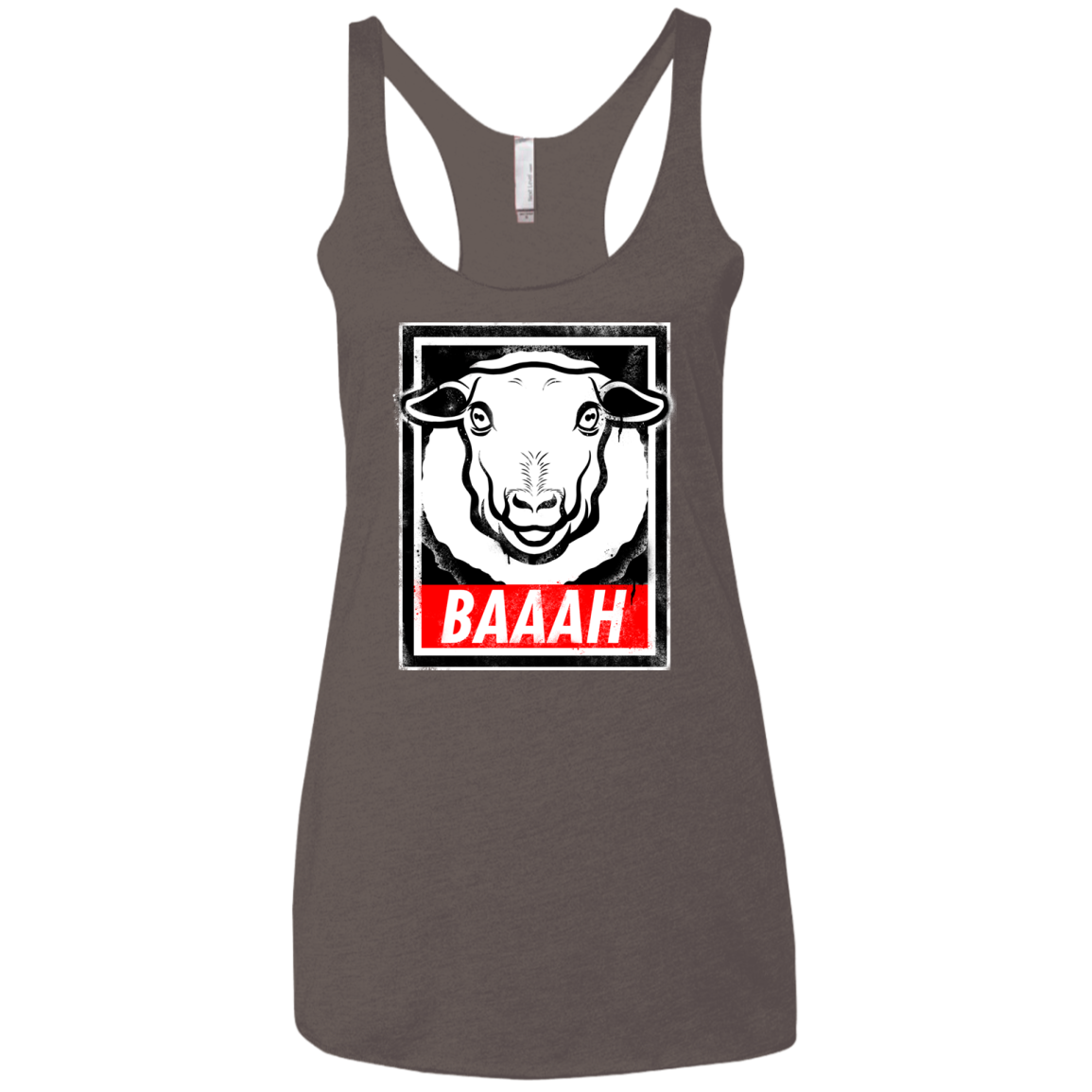 BAAAH Women's Triblend Racerback Tank