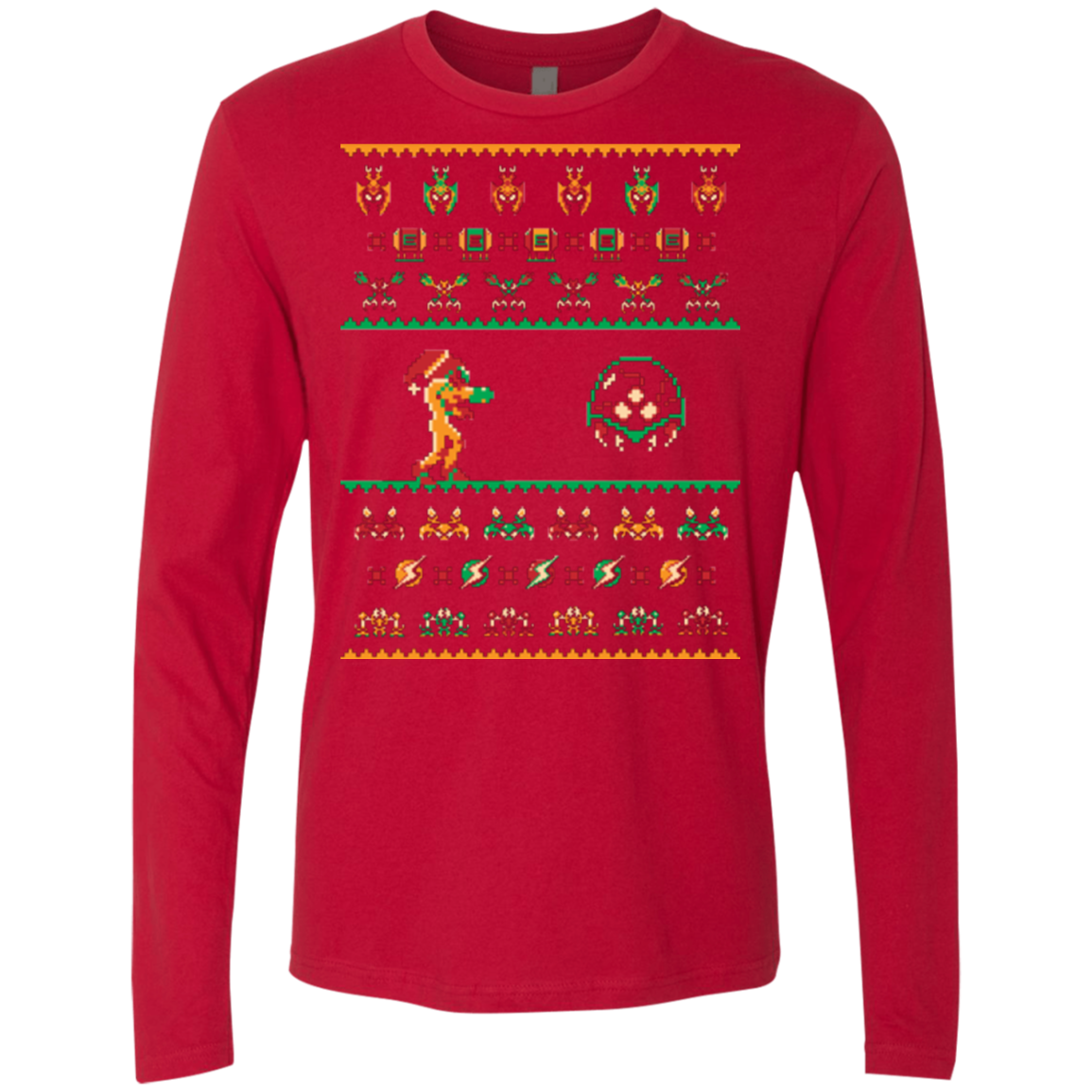 We Wish You A Metroid Christmas Men's Premium Long Sleeve