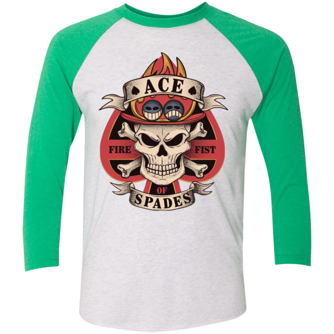 Ace of Spades Triblend 3/4 Sleeve