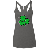 Super Cute Shamrock Women's Triblend Racerback Tank