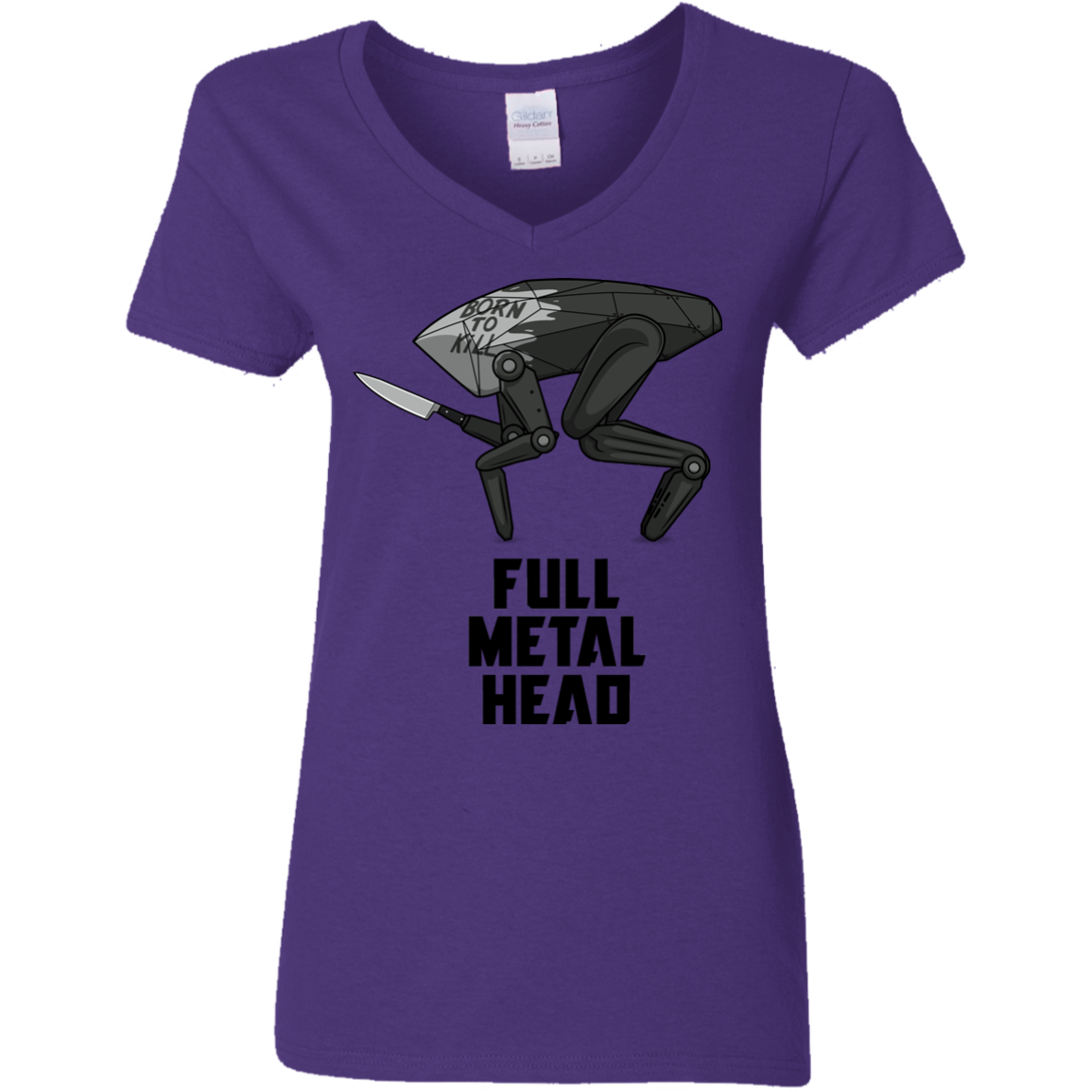 Full Metal Head Women's V-Neck T-Shirt