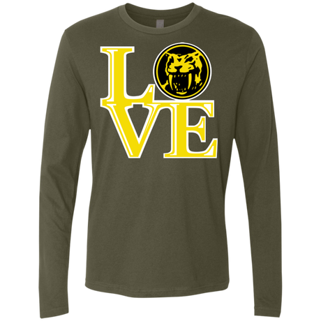 Yellow Ranger LOVE Men's Premium Long Sleeve