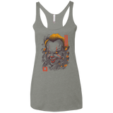 Oni Clown Mask Women's Triblend Racerback Tank