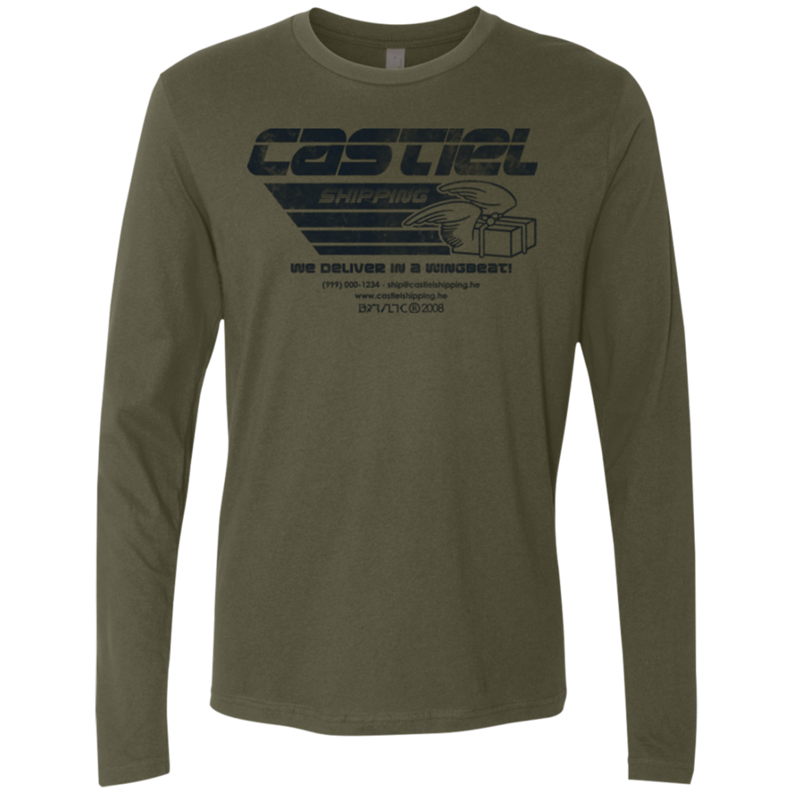 Castiel Shipping Men's Premium Long Sleeve