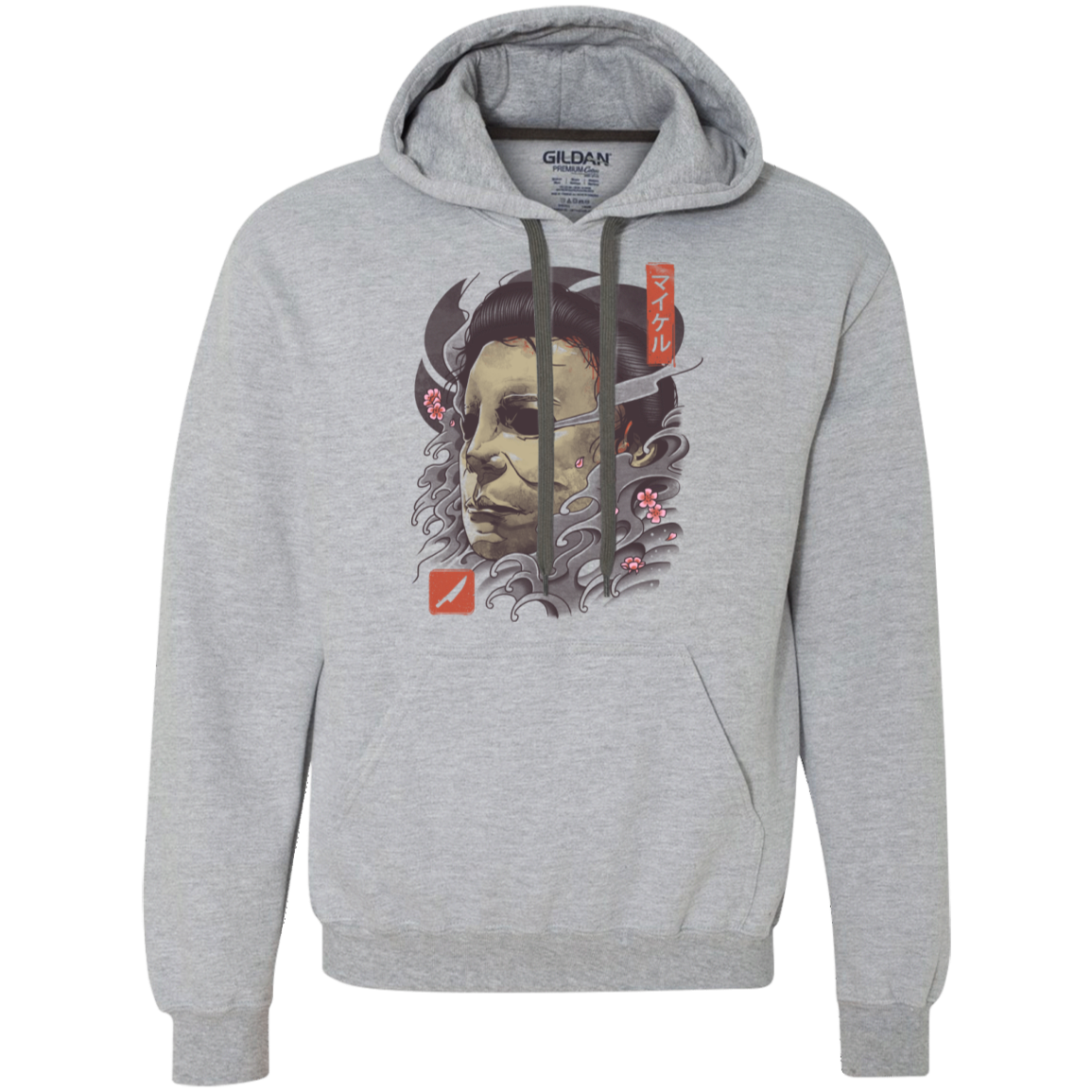 Oni Slasher Mask Premium Fleece Hoodie