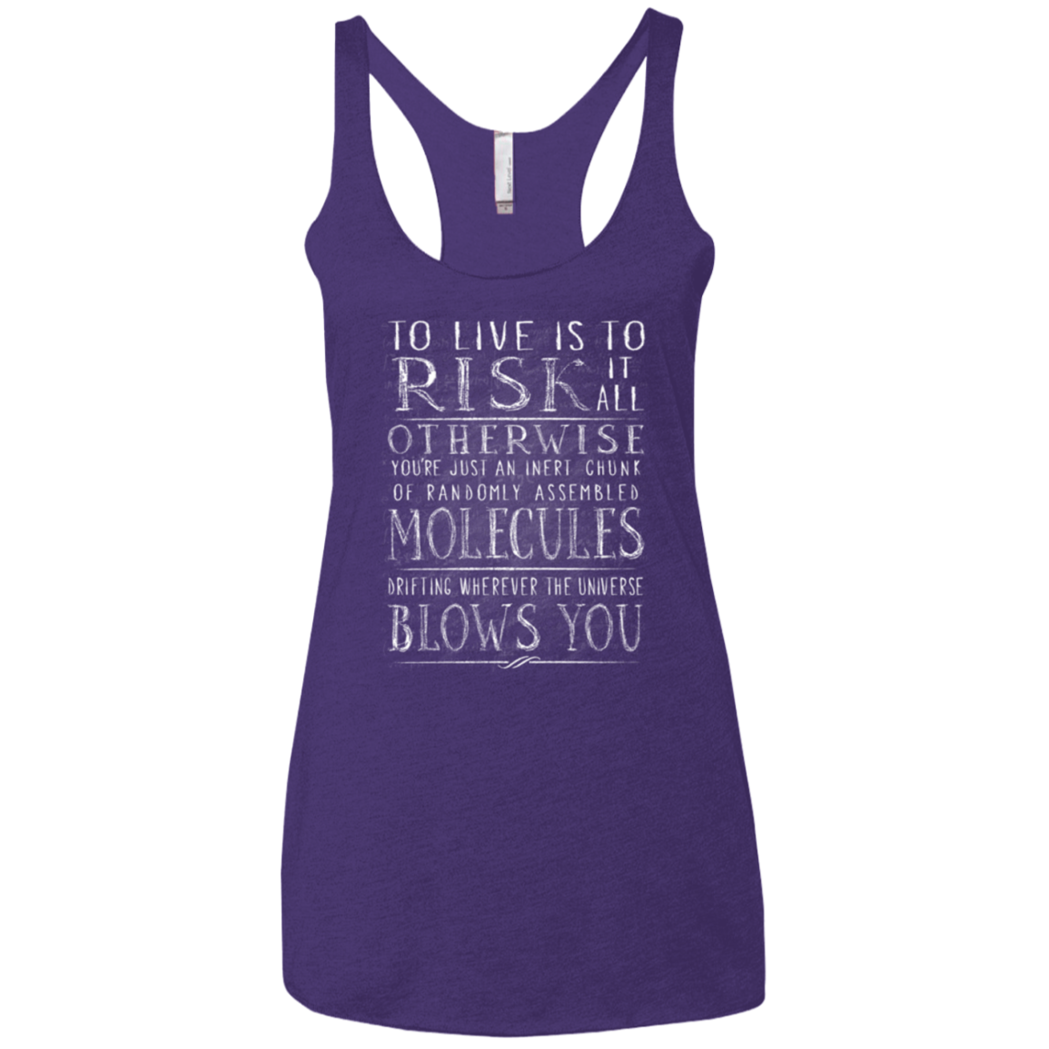 Universe Blows Women's Triblend Racerback Tank