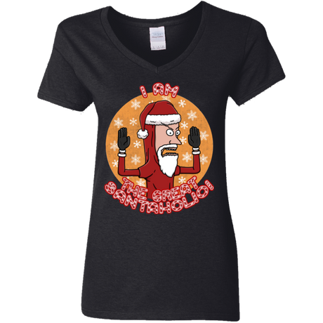 The Great Santaholio Women's V-Neck T-Shirt