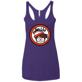 Waldario Women's Triblend Racerback Tank