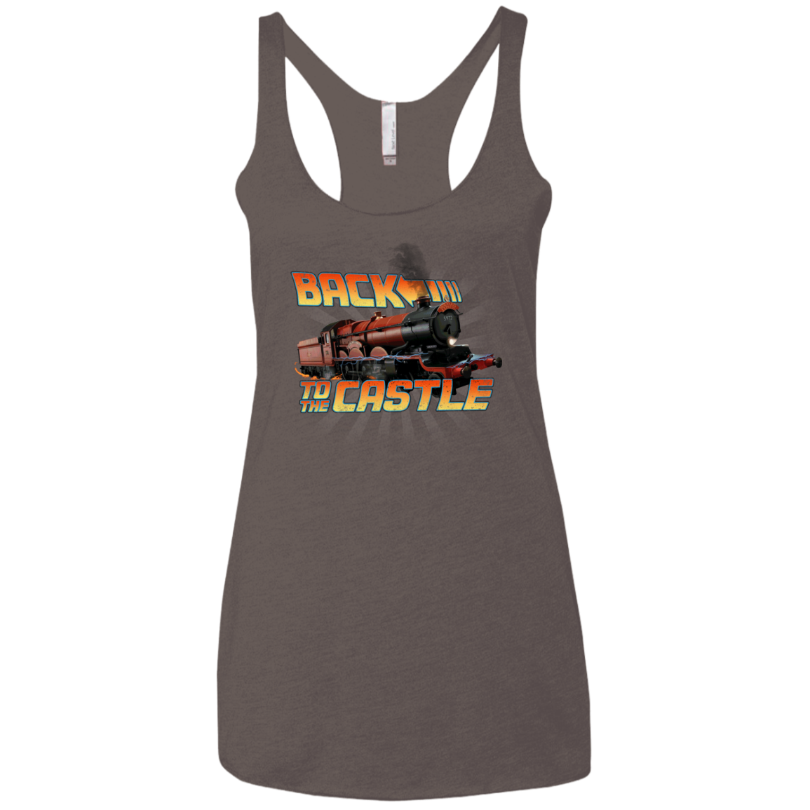 Back to the Castle Women's Triblend Racerback Tank