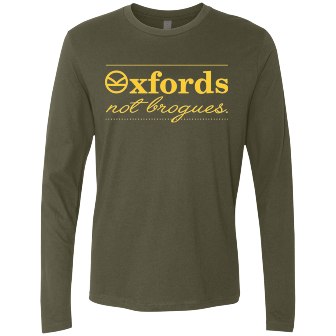 Oxfords Not Brogues Men's Premium Long Sleeve