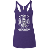 White Lotus Women's Triblend Racerback Tank