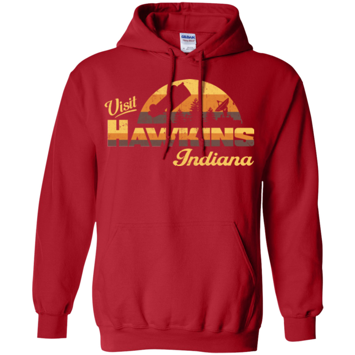 Visit Hawkins Pullover Hoodie