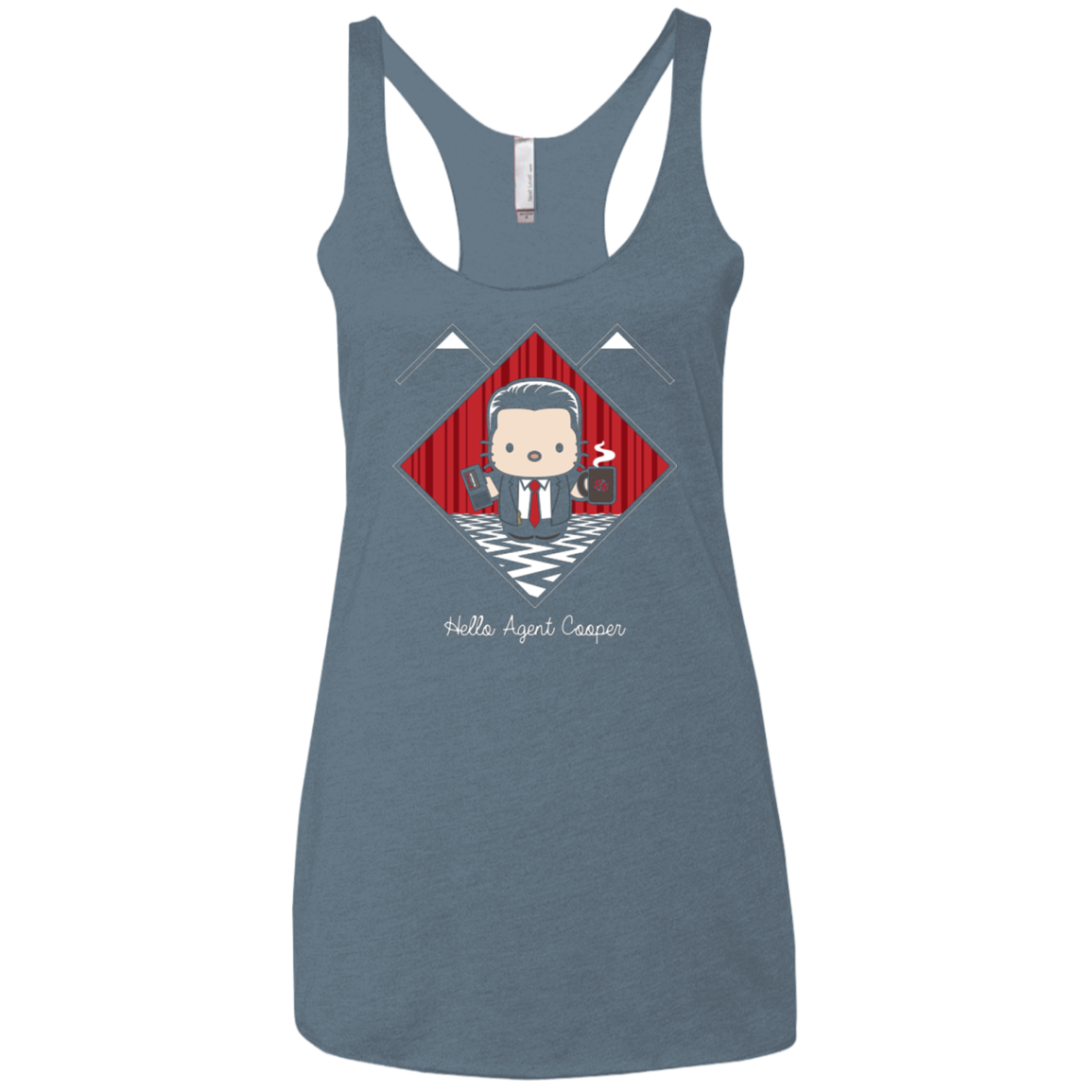 Hello Cooper Women's Triblend Racerback Tank