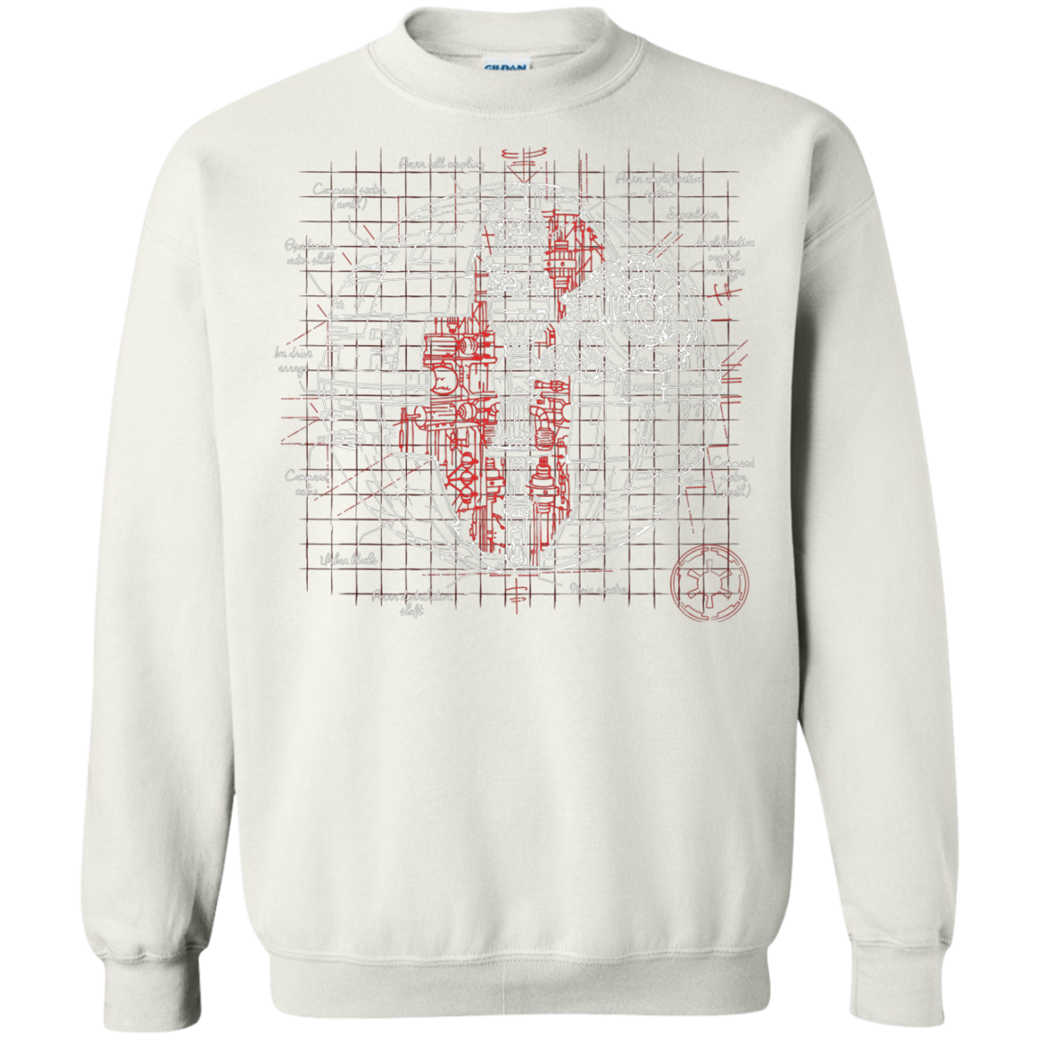 Death Star Plan Crewneck Sweatshirt