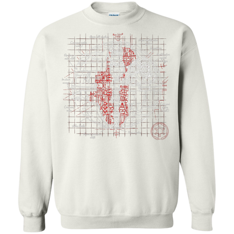 Death Star Plan Crewneck Sweatshirt