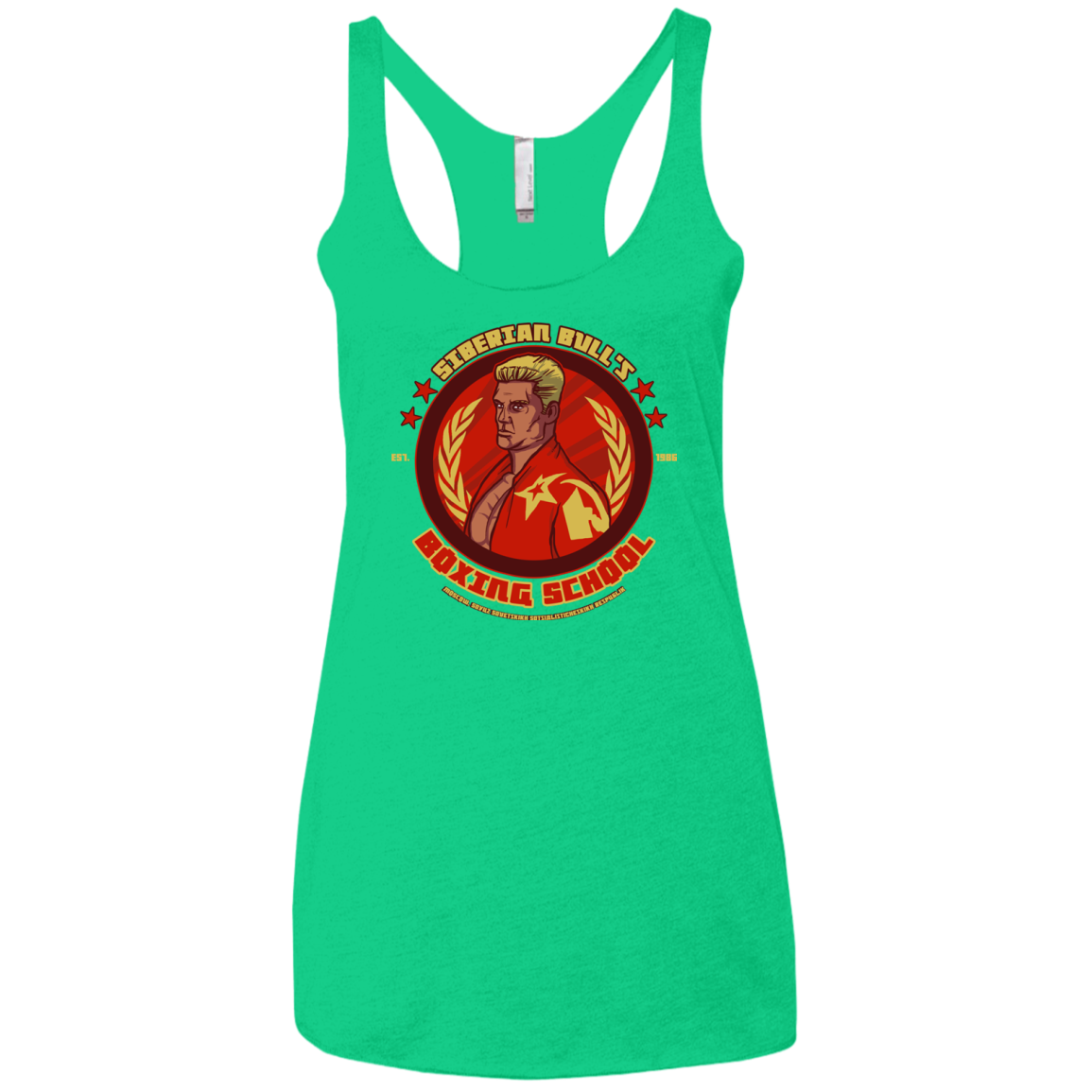 Siberian Bull Women's Triblend Racerback Tank