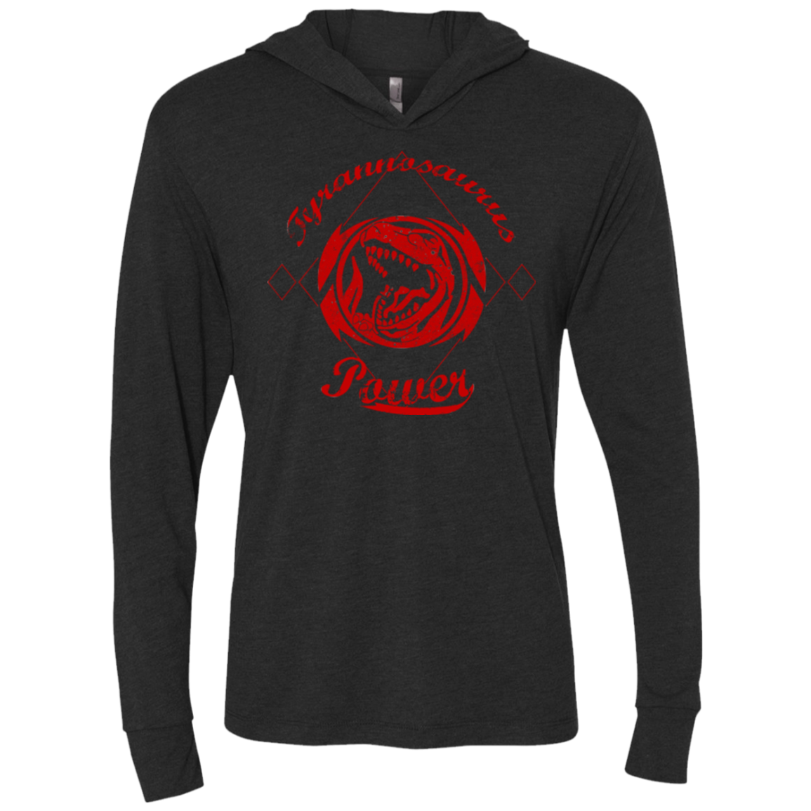Tyrannosaurus Triblend Long Sleeve Hoodie Tee